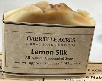 Lemon Silk All Natural Handcrafted Soap