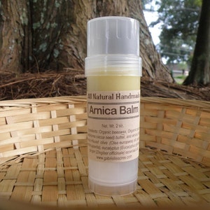 Arnica Balm Twist-Up Stick-Two Ounce, Arnica Infused Balm, Wildcrafted and Organic, Essential Oils or Unscented Arnica Balm