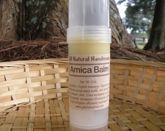 Arnica Balm Twist-Up Stick-Two Ounce, Arnica Infused Balm, Wildcrafted and Organic, Essential Oils or Unscented Arnica Balm