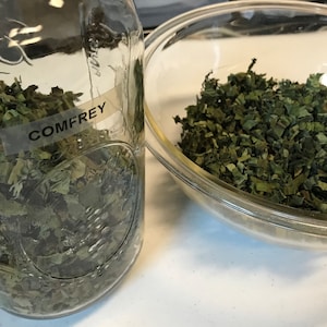 Comfrey Salve, 2 ounce Glass Jar Organically Grown Comfrey image 8