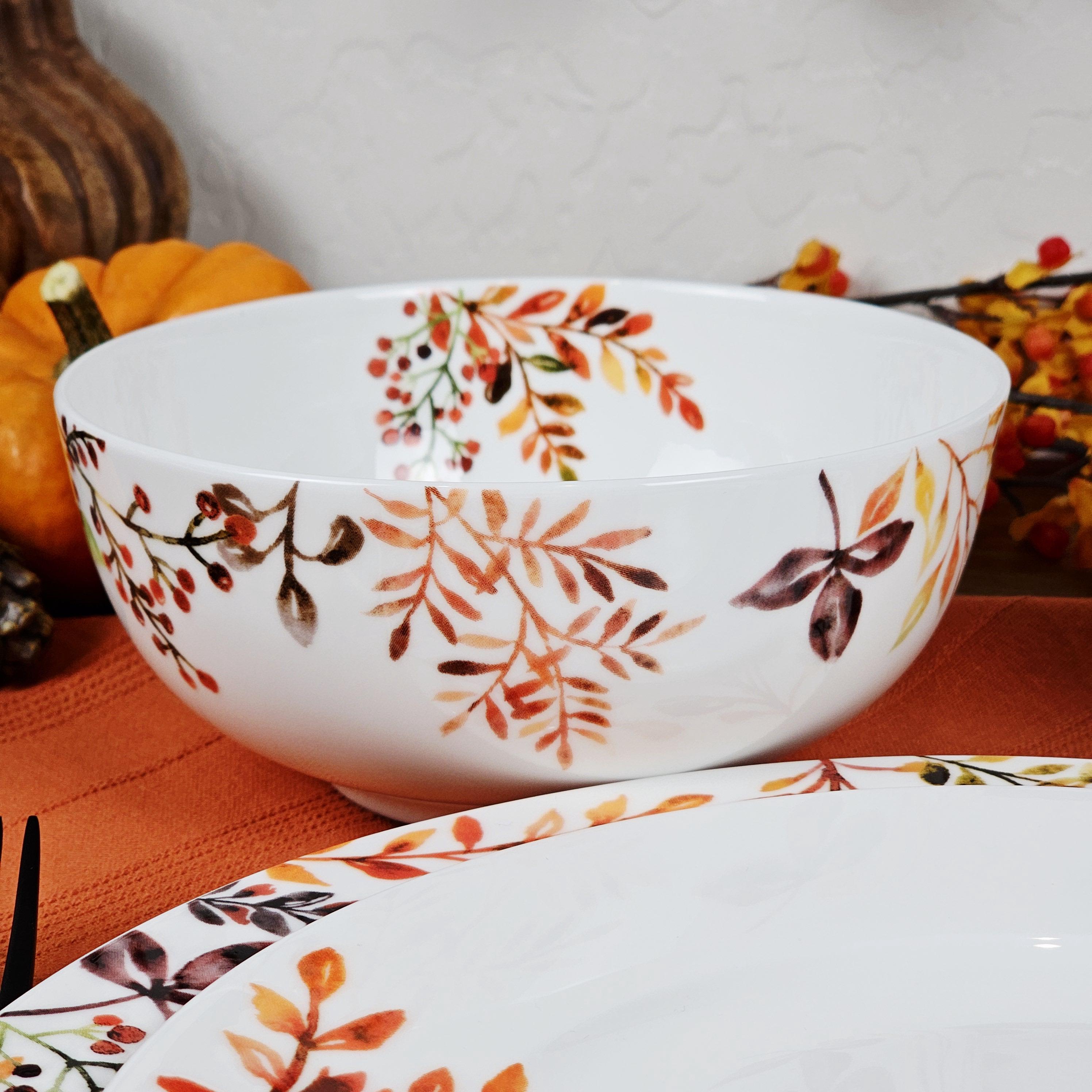 Mikasa Tivoli Spice 4pc Dinnerware Set - Autumn Plates, Bowl & Mug ...