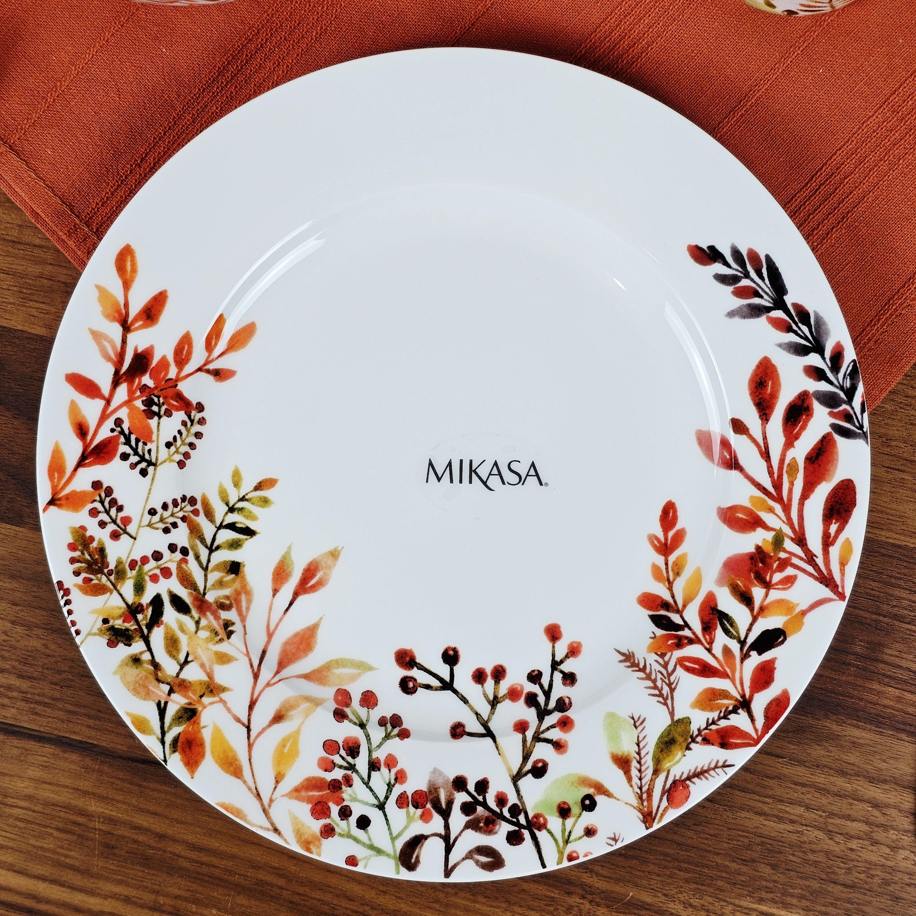 Mikasa Tivoli Spice 4pc Dinnerware Set - Autumn Plates, Bowl & Mug ...