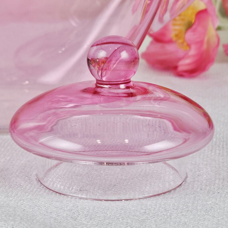 Pink Heart-Shaped Glass Teapot with Infuser - Spring Tablescape - PRICE REDUCTION image 8