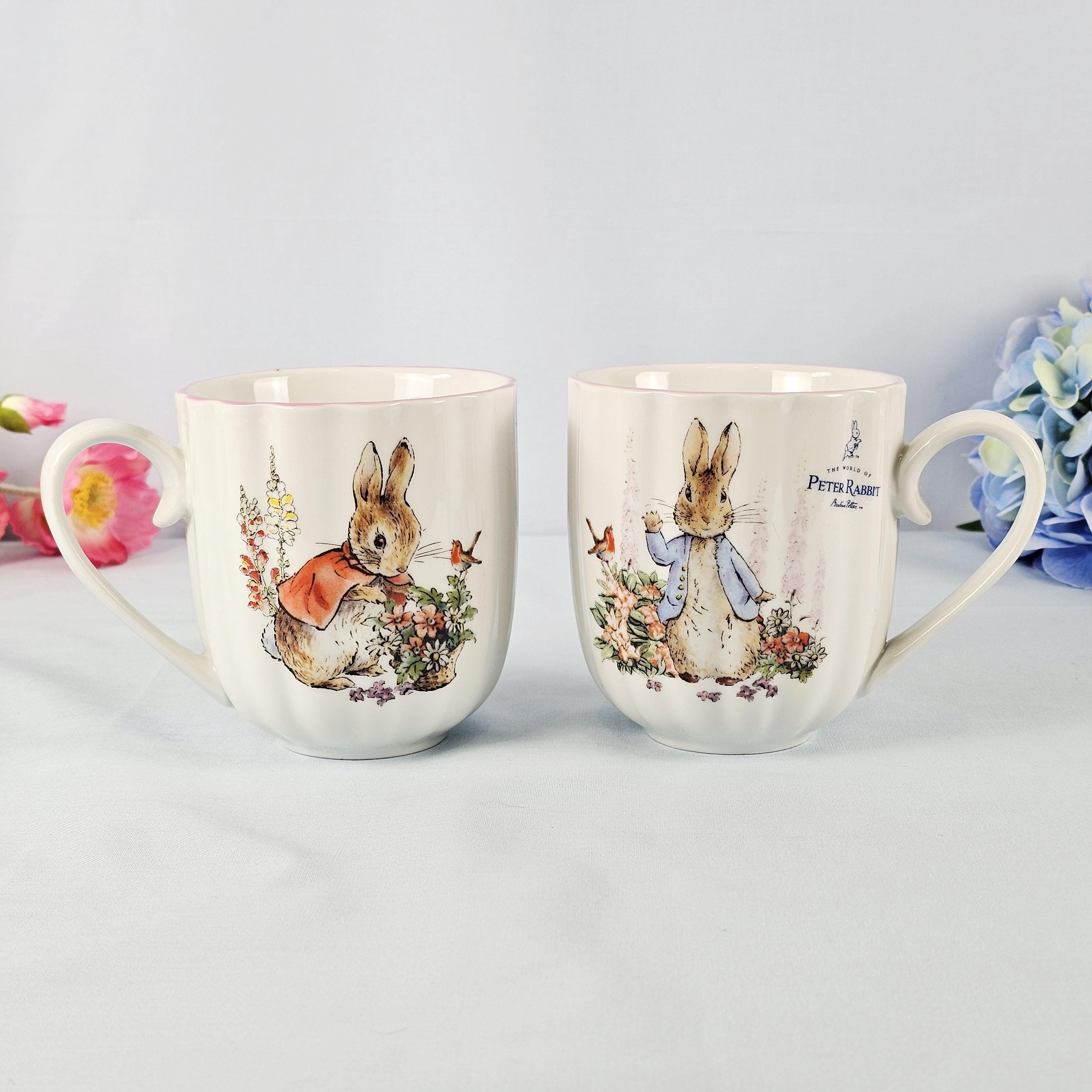 Peter Rabbit Mug Set - Set of 2 - Beatrix Potter Ceramic Mugs ...