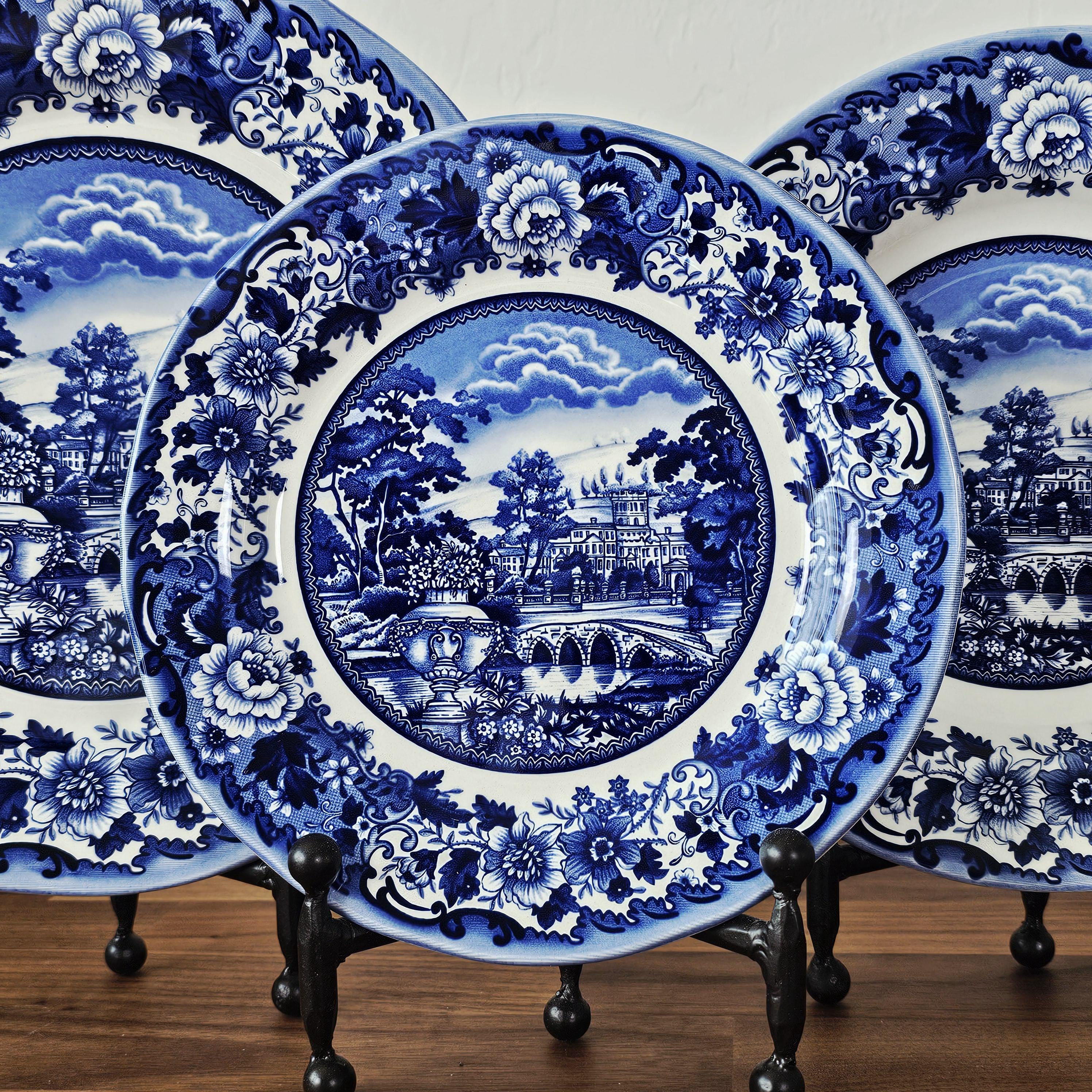 Blue Thistle Plate - Etsy