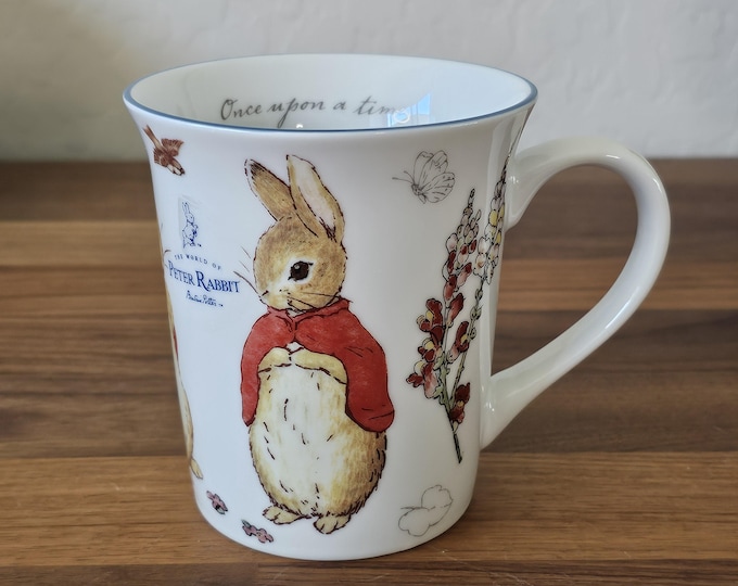 Peter Rabbit, Flopsy, Mopsy Cotton-tail Mug, Beatrix Potter, Coffee Mug ...