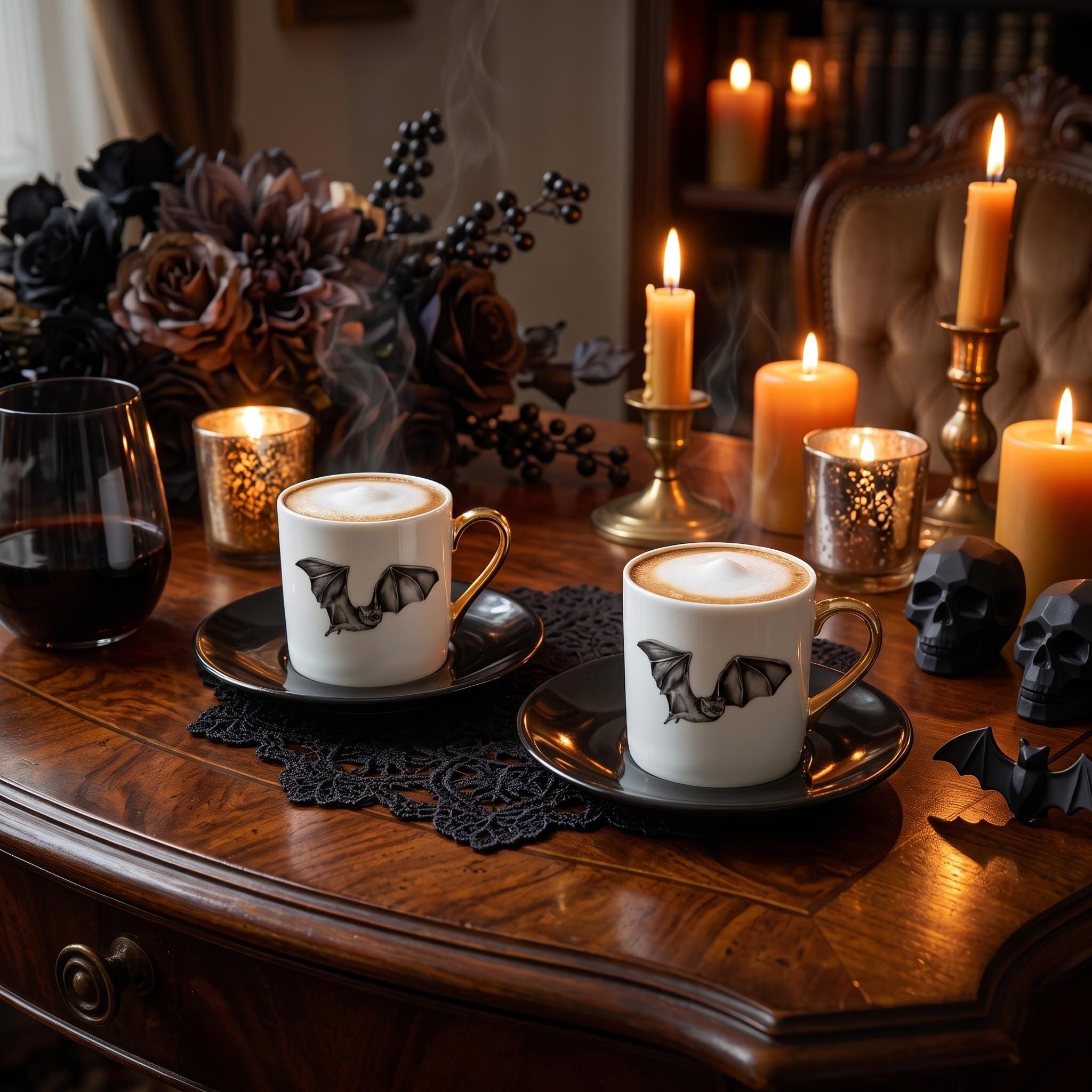 Halloween Tea and Saucer Set - Etsy