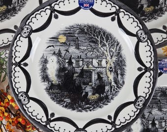 Royal Stafford Witch's Coven Speiseteller - 4er-Set - Witchy Muttertag