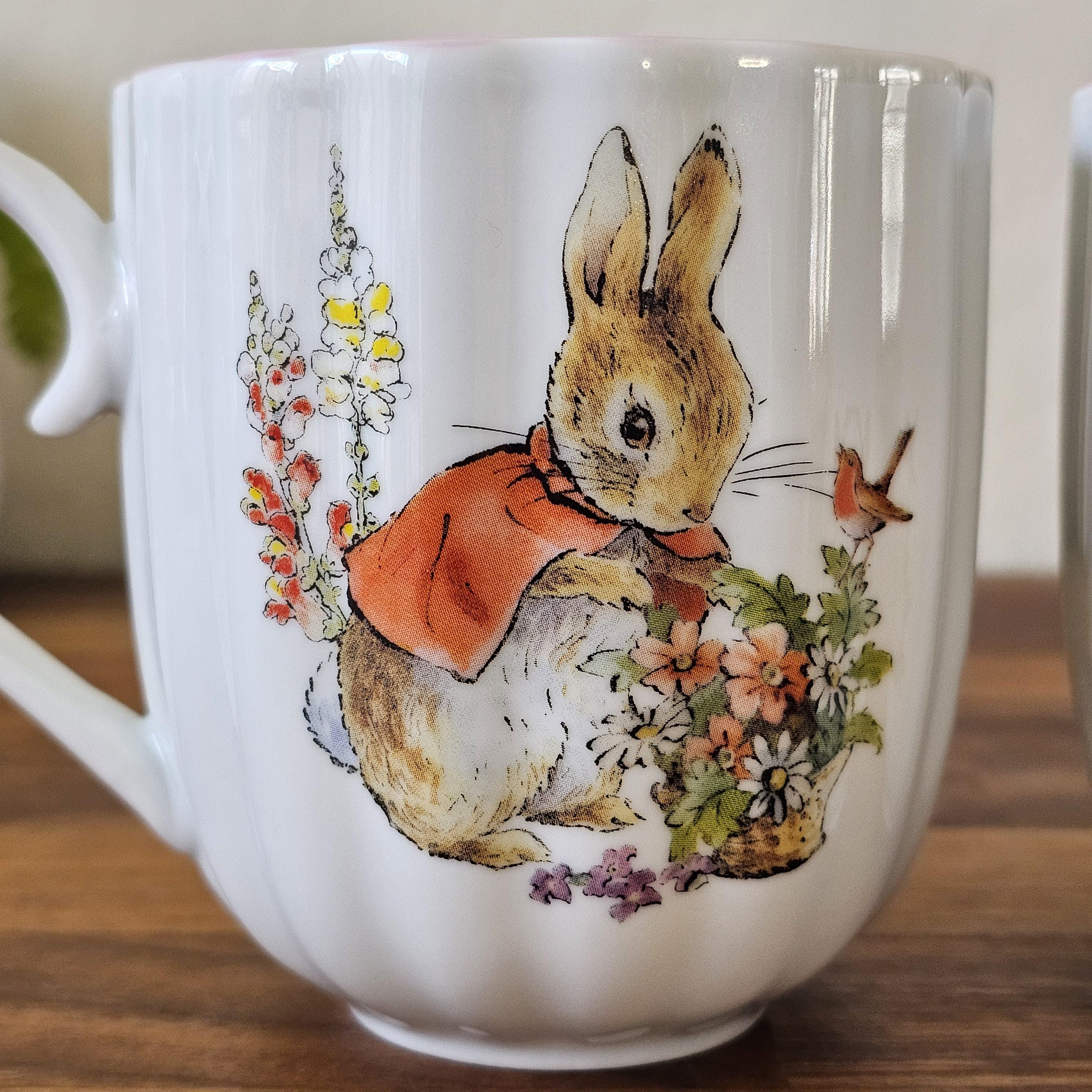 Peter Rabbit Mug Set - Set of 2 - Beatrix Potter Ceramic Mugs ...