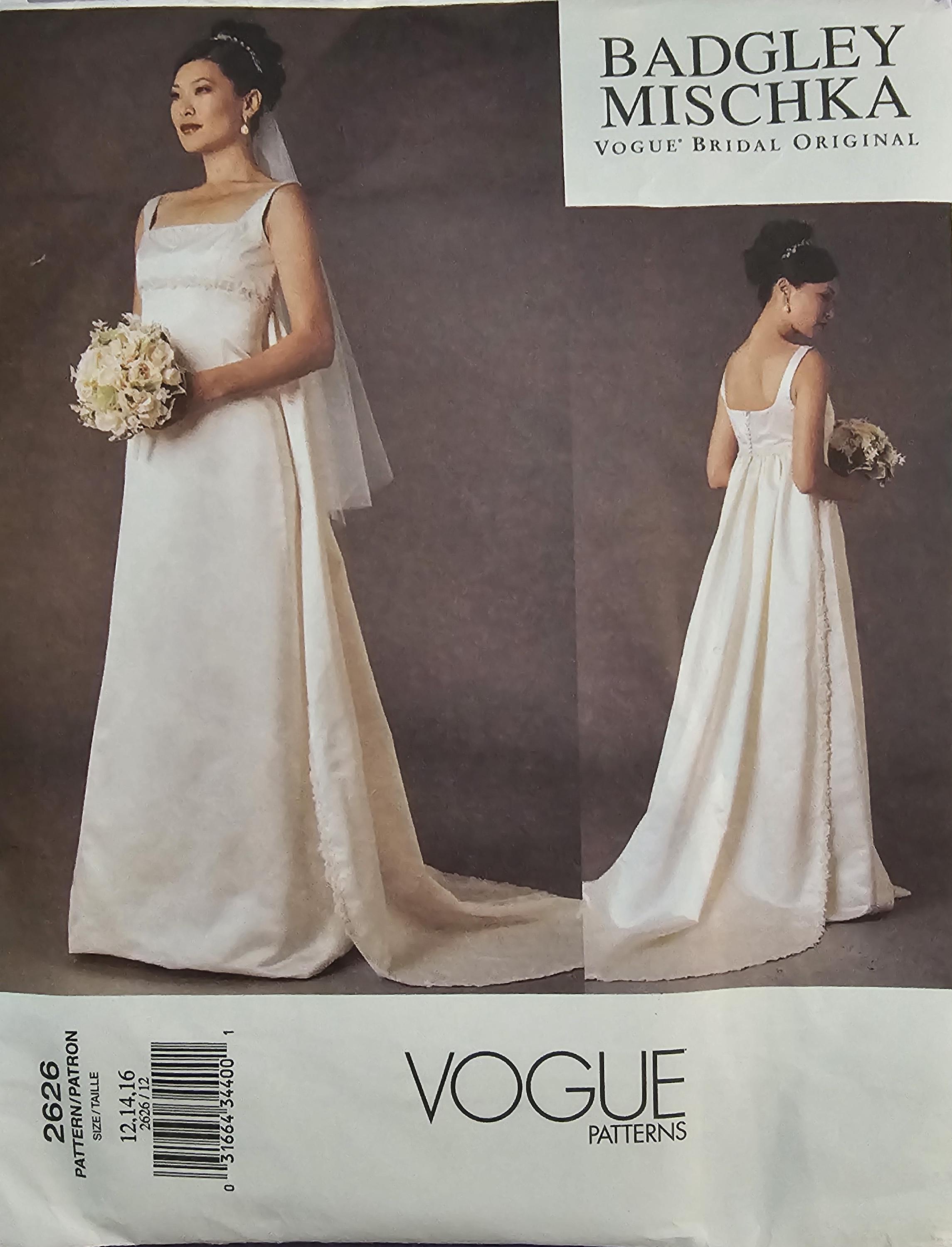 Vogue 2626 - Badgley Mischka Wedding Dress Vogue Bridal