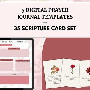 Gebetsjournal-Vorlage für Frauen, Geschenke für Sie, Bibelverskarten, tägliche Affirmationen, Gebetsbrett-Bundle, Schriftkarten