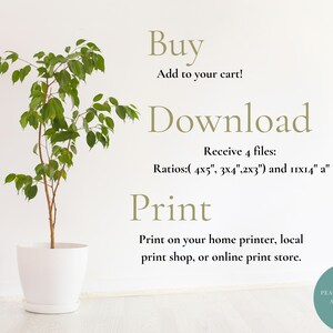 Blue Christian Wall Art Printable With Bible Scripture Verse Matthew 6: ...