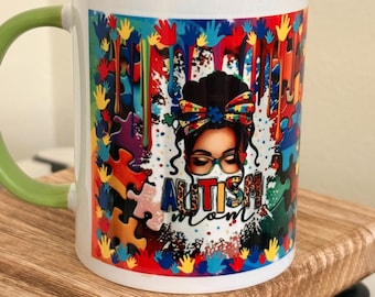 Taza de café para mamás de niños con autismo