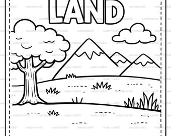 God Made Animals– Land, Sea & Sky Sorting Craft Printable | Christian Preschool Activity | Bible Craft for Kids | Sunday School | Homeschool