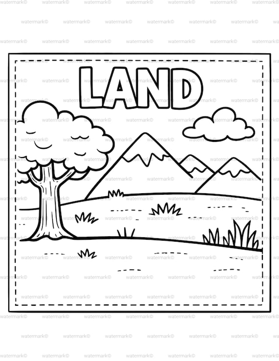 God Made Animals– Land, Sea & Sky Sorting Craft Printable | Christian Preschool Activity | Bible Craft for Kids | Sunday School | Homeschool