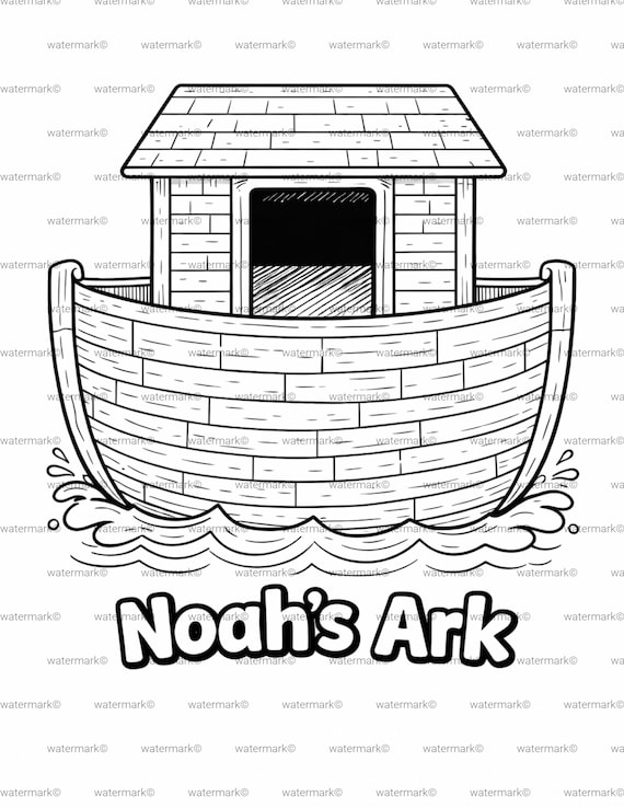 Noah’s Ark Preschool Craft | Bible Cut & Paste Activity | Two by Two Animal Matching | Christian Fine Motor Printable | Sunday School PDF