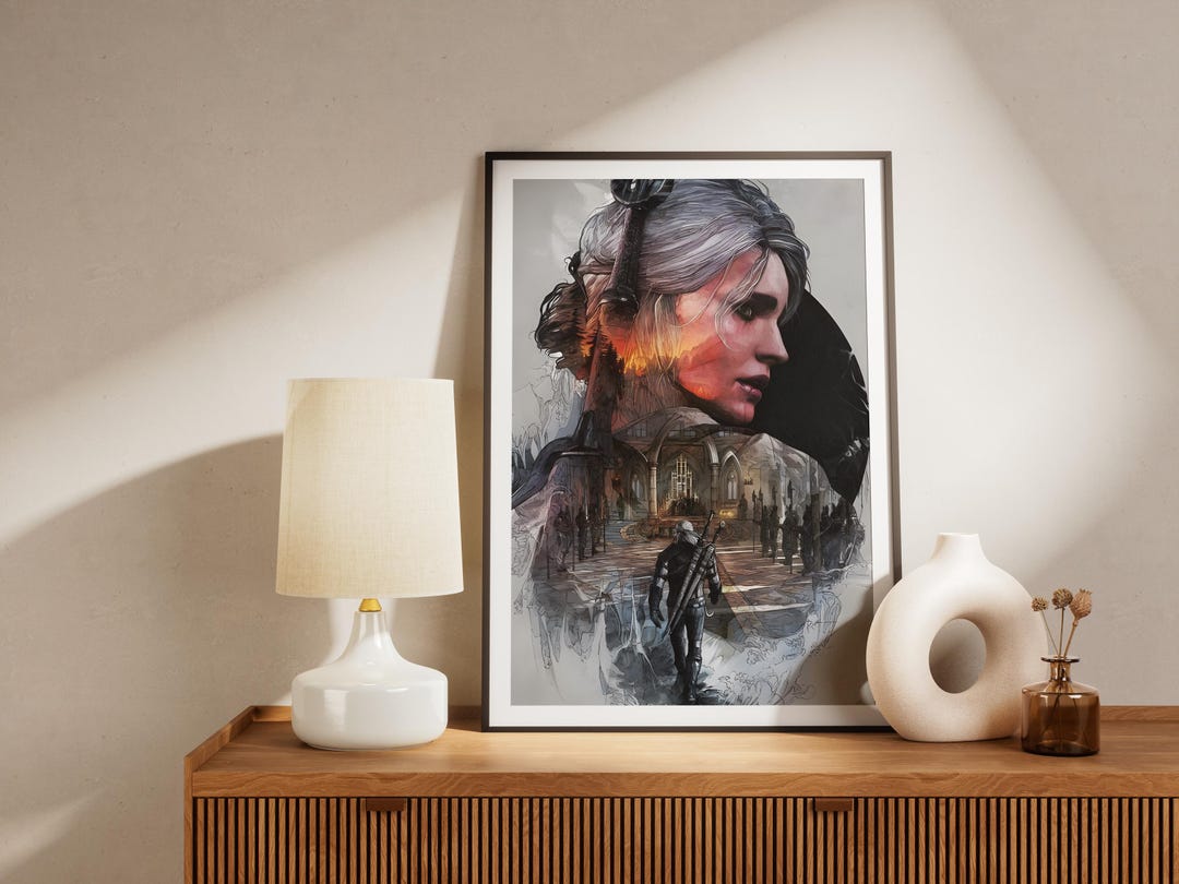 Witcher Poster Geralt Minimalist Poster Game History Poster Gifts for