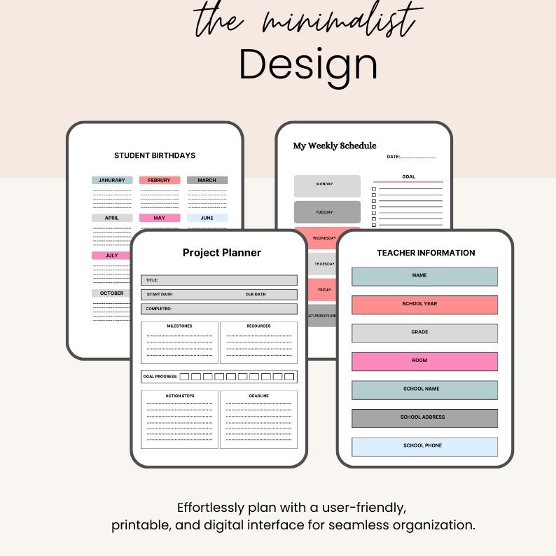 2024 Teacher Planner / Digital Teacher Planner / Teacher Planner ...