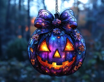 ステンドグラス ランプ ハロウィン ステンドグラス ランプ ペンダントライト 照明 おしゃれ Iida