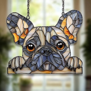 コーギー犬用アクリル製サンキャッチャー - フェイクステンド コーギー犬用アクリル製サンキャッチャー - フェイクステンド