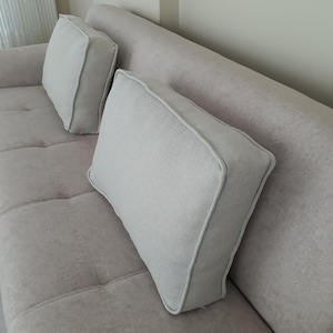 Ryggstödskudde för soffa, uteplatskudde soffa, soffryggkudde, ryggstödssoffkudde, soffryggkudde, soffsittkudde (endast överdrag)