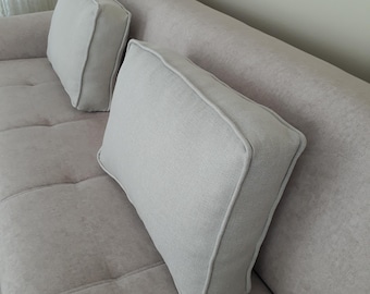 Cojín de respaldo para sofá, cojín de sofá para patio, cojín de respaldo para sofá, cojín de respaldo para sillón, almohada de respaldo para sofá, cojín para sentarse en el sofá (solo funda)