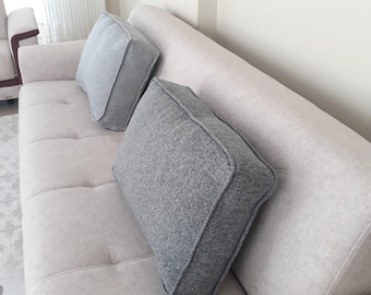 Cojín de respaldo de sofá, cojín de asiento de sofá, cojines para respaldo de sofá, cojines para respaldo de sofá, almohada de respaldo de sofá, cojines profundos para sofá (solo funda)