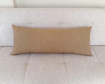 Fundas de almohada amarillas, funda de almohada con cremallera para el cuerpo, fundas de almohada en blanco, almohada de apoyo lumbar para sofá, fundas de almohada amarillas (solo funda)