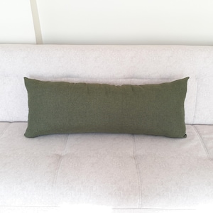 Green Body Pillow Cover, Lumbar Pillow For Sofa, Olive Pillow Cover, Olive Green Pillow Cases, Forest Green Pillow Covers (Only Cover)