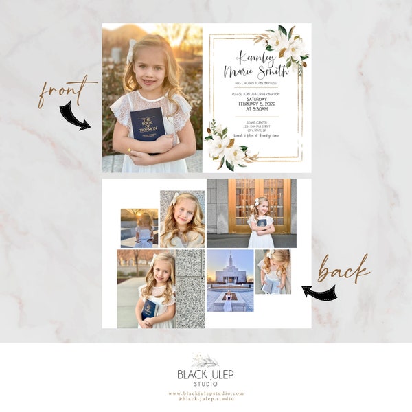 Baptism Announcement - Etsy