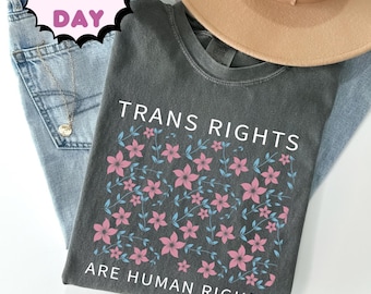 Comfort Colors® Trans Rights Shirt, Equal Rights Shirt, Protect Trans Shirt, Social Justice Shirt, LGBTQ Shirt, Trans Shirt, Gay Pride Shirt