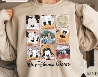 Retro Walt Disney Sweatshirt,  Disneyworld Shirt, Disney Vacation Shirt, Mickey And Friends Shirt, Retro Mickey and Friends Shirt,Disneyland