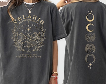 Comfort Colors Court of Thorns And Roses Velaris Shirt,Night Court Shirt,Thorns and Roses Court of Dreams Shirt,Acotar Shirt,SJM Velaris Tee