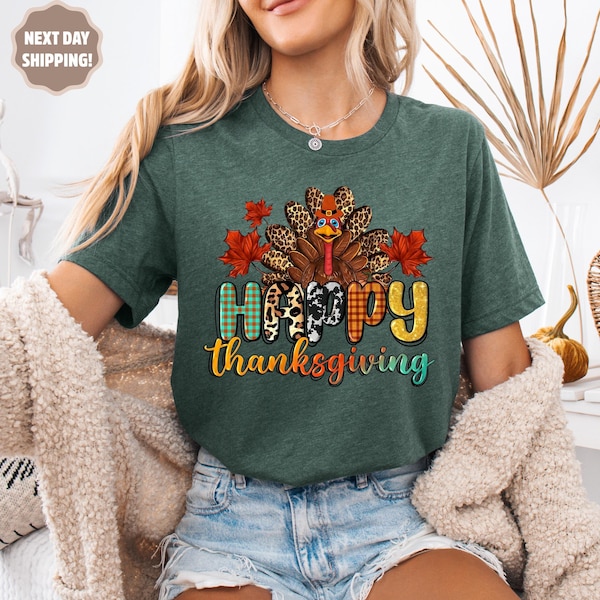 Thanksgiving Shirt, Happy Thanksgiving Shirt, Happy Thanksgiving Turkey Shirt, Pumpkin Season Shirt, Thanksgiving Pumpkin Shirt,Turkey Shirt