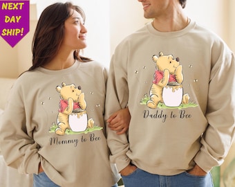 Mommy To Bee Sweatshirt,Disney Pooh Mommy Sweatshirt, Pregnancy Reveal Sweatshirt,Custom Mom Shirt, Mama Shirt,New Mom Gift, New Mama Shirt