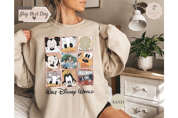 Retro Walt Disney Sweatshirt,  Disneyworld Shirt, Disney Vacation Shirt, Mickey And Friends Shirt, Retro Mickey and Friends Shirt,Disneyland