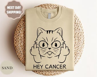 Hey Cancer Sweatshirt, Cancer Warrior Shirt, Cancer Fighter Gift, Awareness Month Tee,Cancer Fighter Shirt,Cancer Survivor Tee,Family Cancer