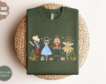 Christmas Nutcracker Sweatshirt, Nutcracker Sweatshirt, Christmas Sweatshirt,Nutcracker Ballet Shirt,Christmas Shirt,Christmas Party Sweater