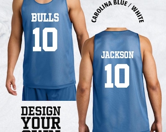 Custom Reversible Mesh Jersey Tank, Reversible Basketball Mesh Jerseys, Personalized Team Jersey Tank, Custom Name and Number Jersey Tank