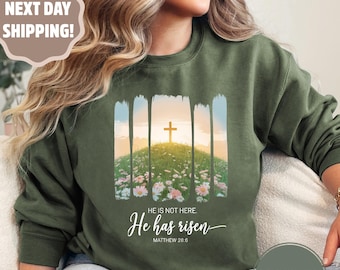 He is Not Here Shirt, He Has Risen Shirt, Easter Shirt, Christian Shirt, Jesus Easter Shirt, Jesus Christ Easter, Bunny Shirt, Faith Shirt