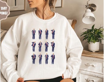 Dancing Trump Sweatshirt, Trump Vance 2024 Sweatshirt, Trump Supporter Sweatshirt, President Trump Sweatshirt, Trump Daddys Home Sweatshirt