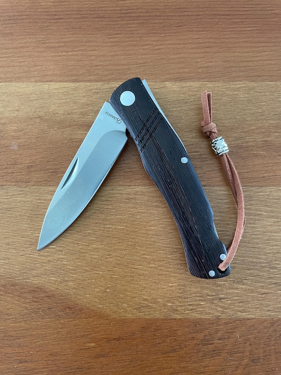 3.15" Stainless Steel Spanish Navaja Pocket Knife Wenge Wood Scales Well Built Strong Knife