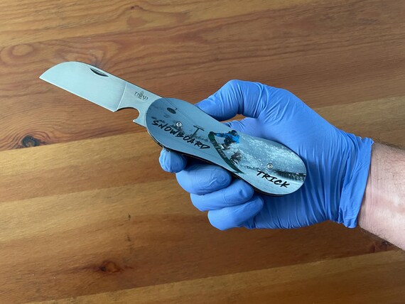 3.14 in. 420 Steel Navaja Snowboard Pocket Knife Bottle Opener Liner Lock