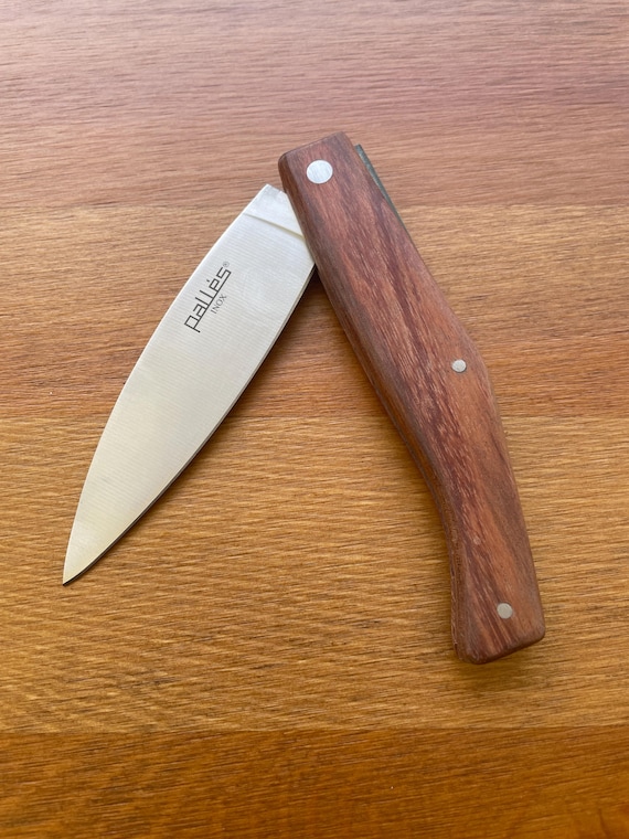 3.9" Pallés Inox Navaja Pocket Knife Stainless Steel Blade Wood Handle Slipjoint