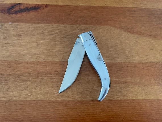 3.3" Spanish Navaja Pocket Knife Celluloid Scales Handcrafted High Quality