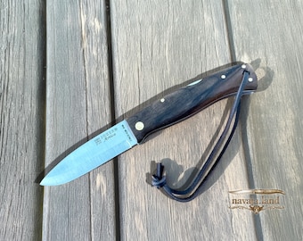 3.15” Joker Artica Bushcraft Folding Knife (Walnut Wood Handle) Handmade - Spain