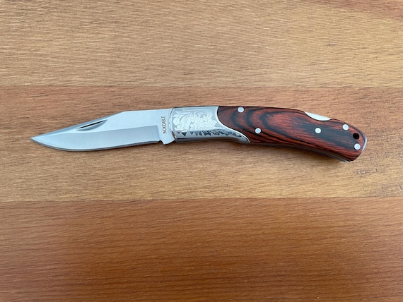 2.5" Small Folding Pocket Knife Bolsters Engraved Imported from Spain