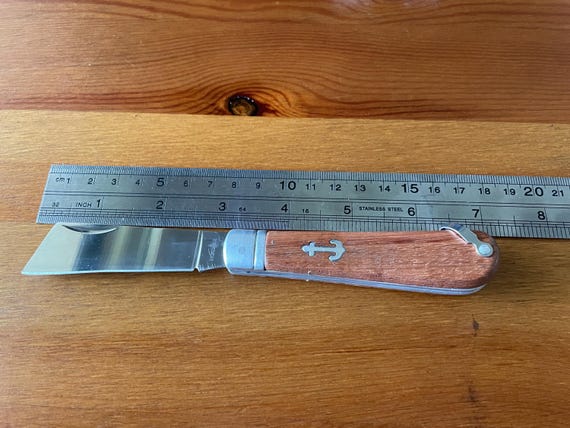 3.14" Sailor Pocket Knife Cut Tip Wood Handle Ships from USA Made in Spain