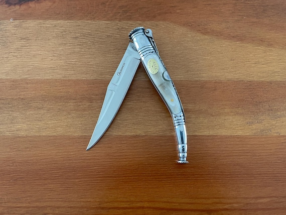 4.1” Spanish Navaja Serrana Folding Pocket Knife Bullhorn Handle