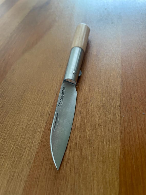 2.75" CQ Taramundi Pocket Knife Beech Wood Handle Made in Asturias, Spain